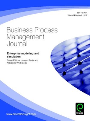 cover image of Business Process Management Journal, Volume 16, Issue 5
